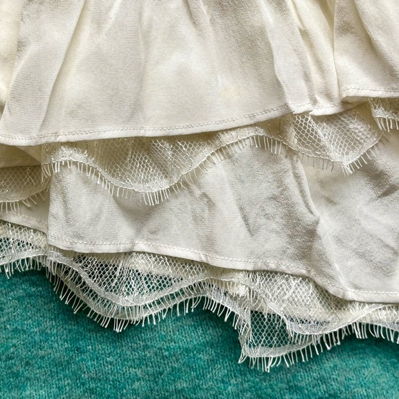 Cinq à Sept Atlas Ruffle Hem Wool Blend Sweater Seafoam Green XS - Picture 5 of 6